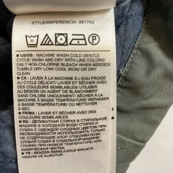 Gap Quilted Moto Flight Cropped Jacket Green Gray Zipper Details Size 8 - Picture 14 of 14